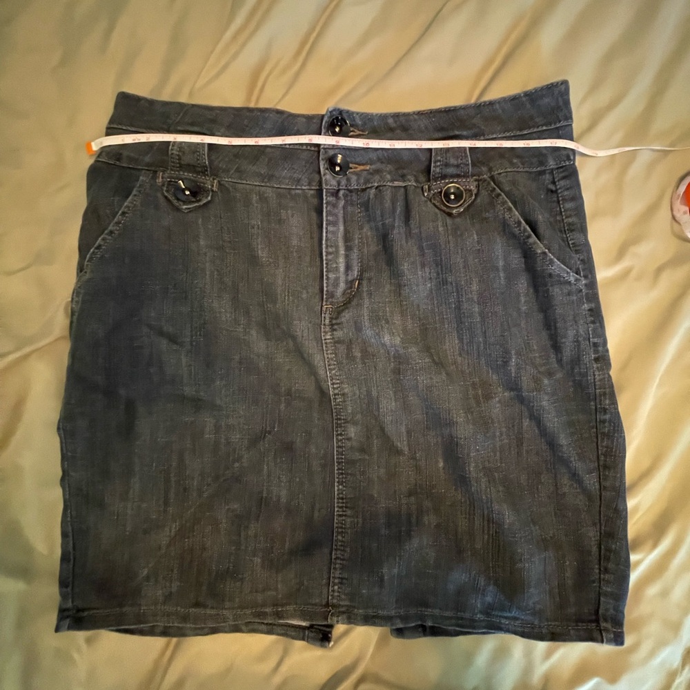 Dark blue denim Skirt for Casual Wear size 1X